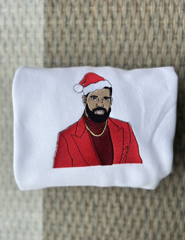 Bluza z haftem Drake Christmas - obrazek 3