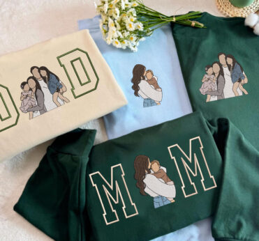 Haftowana bluza z wypełnieniem ze zdjęcia